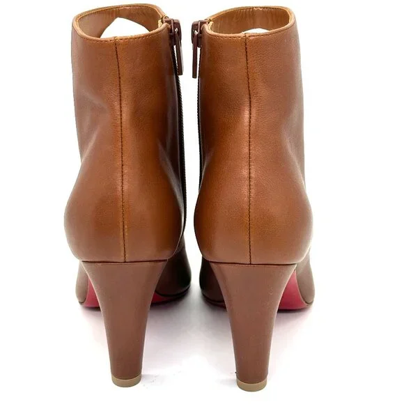 Christian Louboutin VIBELLA BOOTY 85 Leather Ankle Bootie Boots Heels - Picture 12 of 16